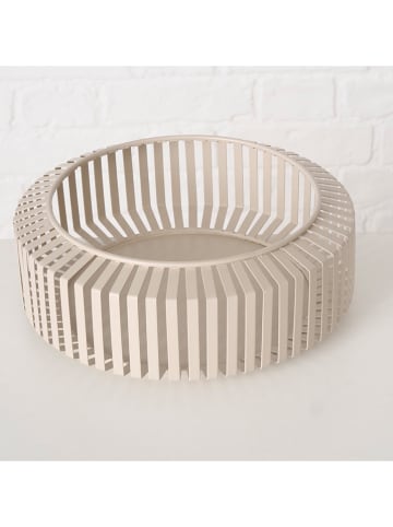 Boltze 2-delige set: decoratieve schalen "Viki" beige