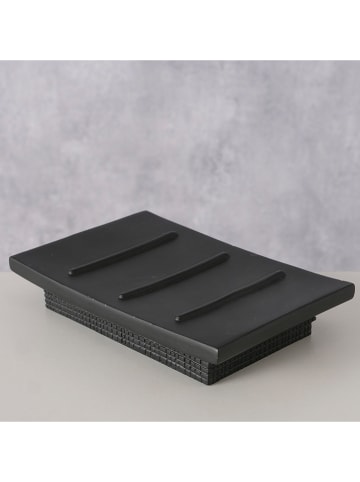 Boltze Seifenschale ''Bathy'' in Schwarz - (B)13 x (H)2,3 x (T)8,5 cm