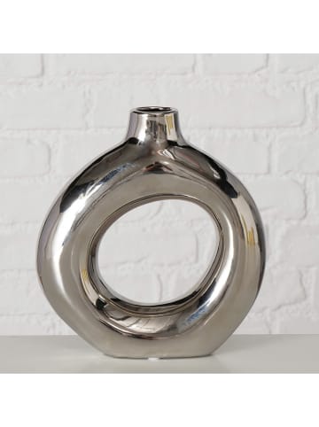 Boltze Vase ''Hayward'' in Silber - (B)18 x (H)20 x (T)5,5 cm
