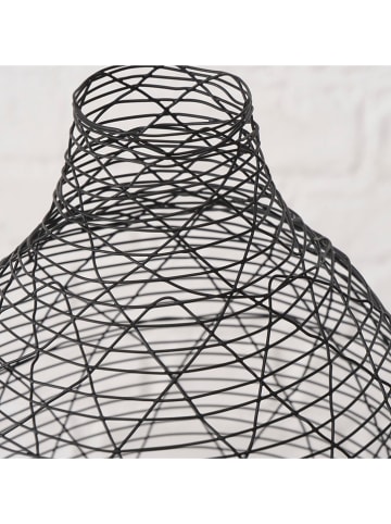 Boltze Vase ''Juanita'' in Schwarz - (H)35,5 x Ø 18 cm