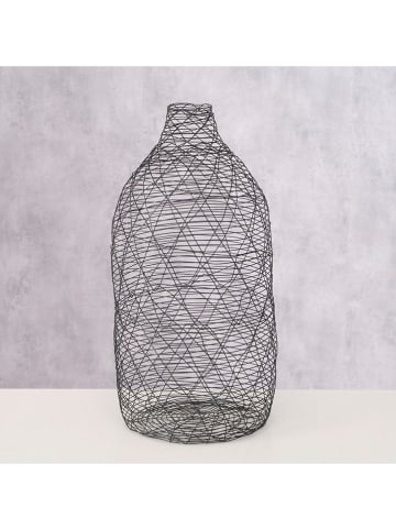 Boltze Vase ''Juanita'' in Schwarz - (H)35,5 x Ø 18 cm