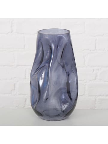 Boltze Vase ''Lojin'' in Grau - (H)27,8 x Ø 16 cm