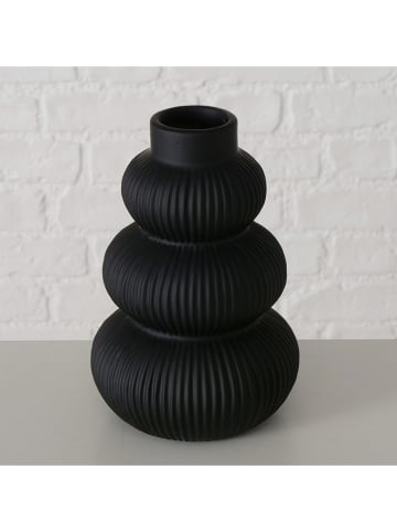 Boltze Vase ''Maurice'' in Schwarz - (H)21 x Ø 14 cm