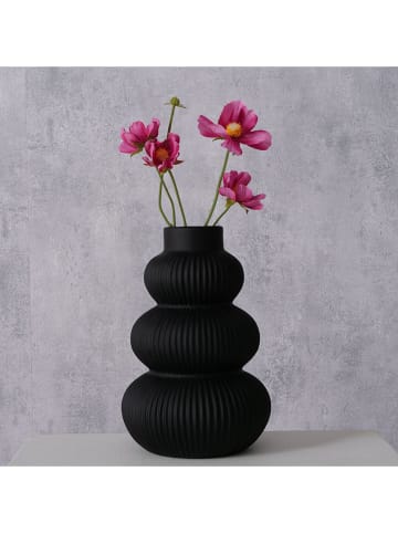 Boltze Vase ''Maurice'' in Schwarz - (H)21 x Ø 14 cm