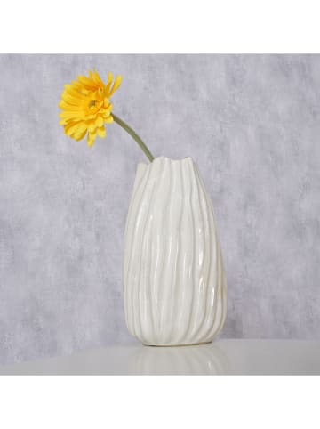 Boltze Vase ''Nanny'' in Weiß - (H)25,5 x Ø 15 cm