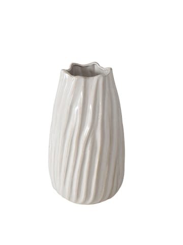 Boltze Vase ''Nanny'' in Weiß - (H)25,5 x Ø 15 cm