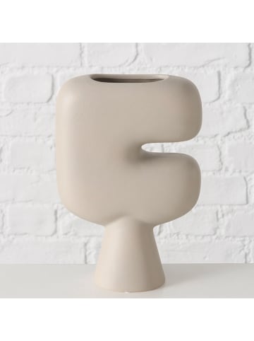 Boltze Vase ''Pasu'' in Beige - (B)15 x (H)22,8 x (T)6 cm