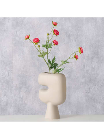 Boltze Vaas "Pasu" beige - (B)15 x (H)22,8 x (D)6 cm