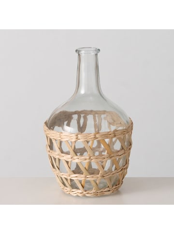 Boltze Wazon "Torino" w kolorze beżowym - wys. 25,8 x Ø 16 cm