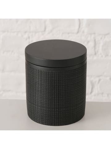 Boltze Vorratsdose ''Bathy'' in Schwarz - (H)10,7 x Ø 9,2 cm