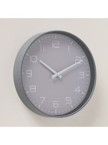 Boltze Wandklok "Simplex" grijs - Ø 30 cm