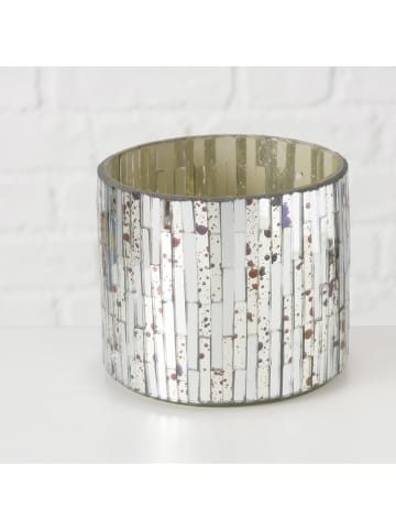 Boltze 2er-Set: Windlichter ''Diska'' in Silber