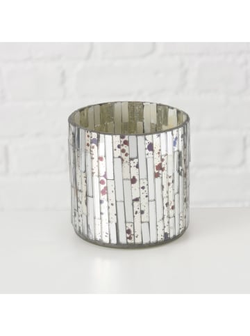 Boltze 2er-Set: Windlichter ''Diska'' in Silber
