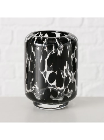 Boltze Windlicht ''Dotty'' in Schwarz - (H)10 x Ø 7 cm