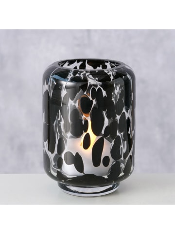 Boltze Windlicht ''Dotty'' in Schwarz - (H)10 x Ø 7 cm