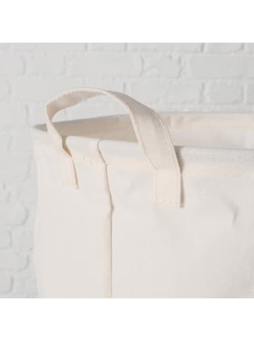 Boltze Wäschekorb ''Laundy'' in Beige - (H)51 x Ø 34 cm