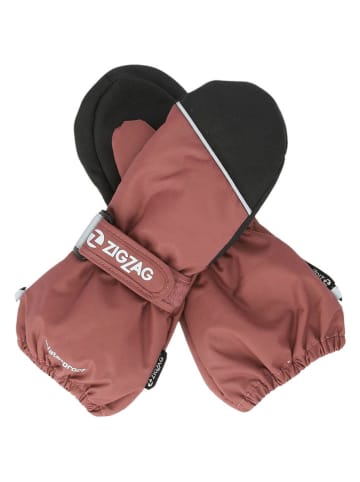 Zigzag Funktionsfäustlinge "Shildon" in Altrosa/ Schwarz