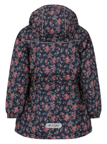 Zigzag Parka "Angelina" in Dunkelblau/ Rot