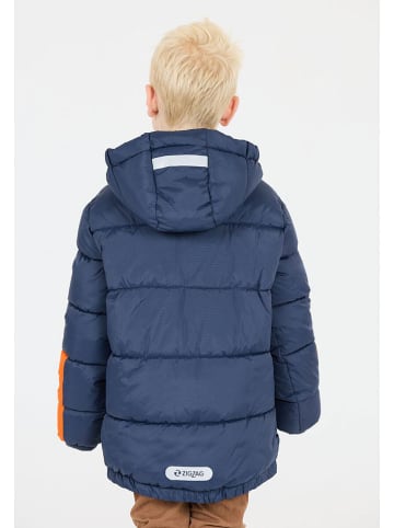 Zigzag Winterjacke "Bruno" in Blau/ Orange
