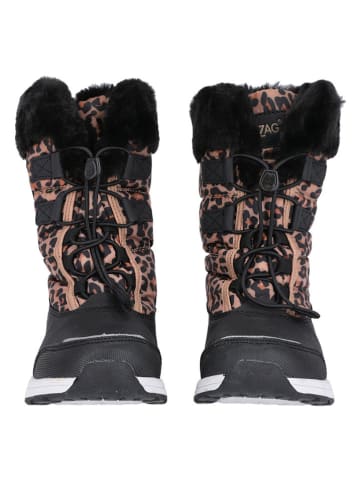 Zigzag Boots "Wesend" in Schwarz/ Hellbraun
