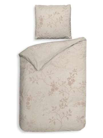 HNL Twill-Bettwäsche-Set "Yara" in Beige