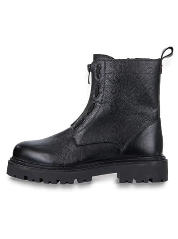 Marco Tozzi Leder-Boots in Schwarz