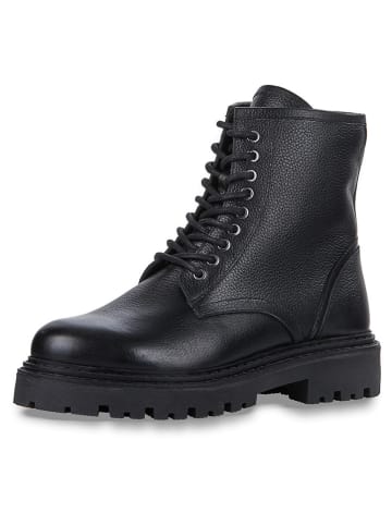 Marco Tozzi Leren boots zwart