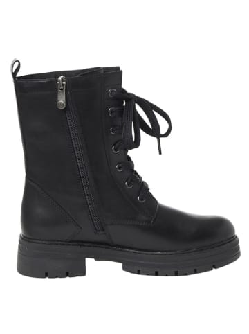 Marco Tozzi Leder-Boots in Schwarz