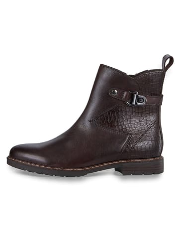Marco Tozzi Leder-Boots in Braun