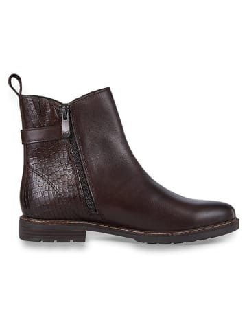 Marco Tozzi Leder-Boots in Braun