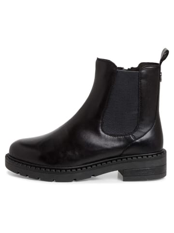 Marco Tozzi Leren boots zwart