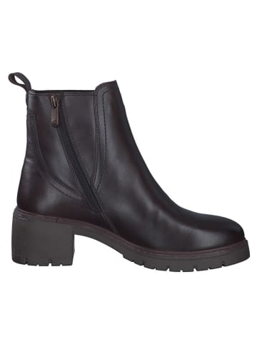 Marco Tozzi Leder-Stiefeletten in Braun