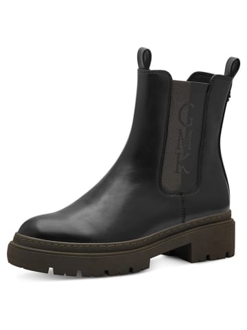 Marco Tozzi Chelseaboots zwart/kaki