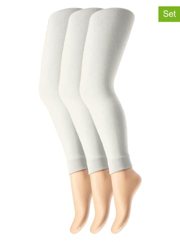 s.Oliver 3er-Set: Leggings in Creme