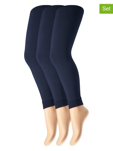 s.Oliver 3er-Set: Leggings in Dunkelblau