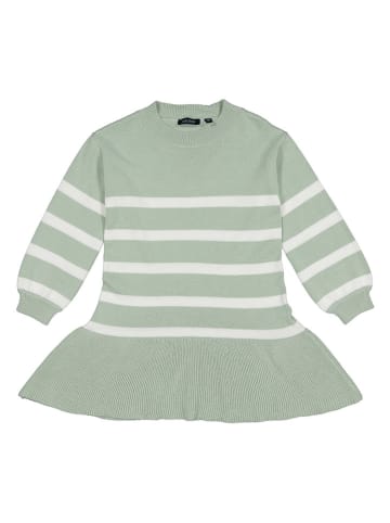 Blue Seven Jurk groen/crème
