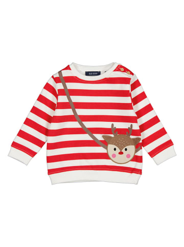 Blue Seven Sweatshirt in Weiß/ Rot