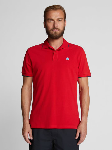 North Sails Koszulka polo w kolorze czerwonym