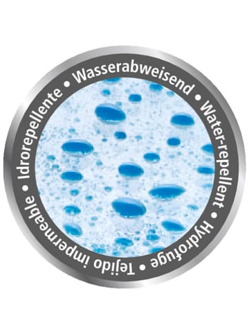 Wenko Zasłona prysznicowa "Agate" w kolorze błękitno-jasnobrązowym - 200 x 180 cm