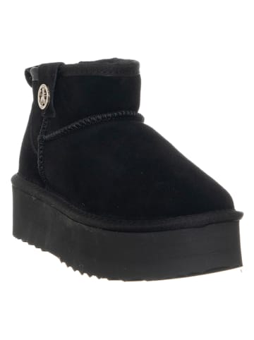 Patrizia Pepe Leren winterboots zwart
