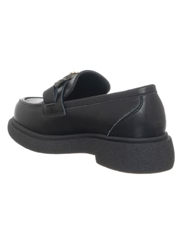Patrizia Pepe Leren mocassins zwart