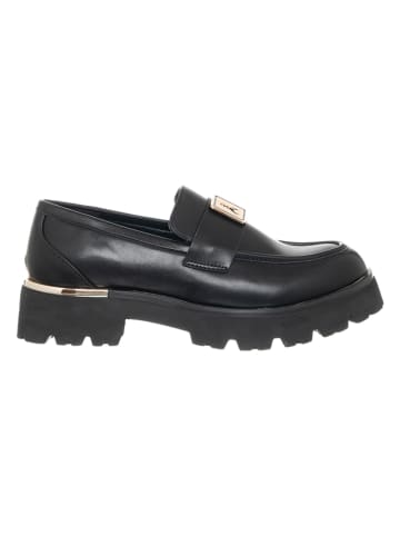 Patrizia Pepe Leren mocassins zwart
