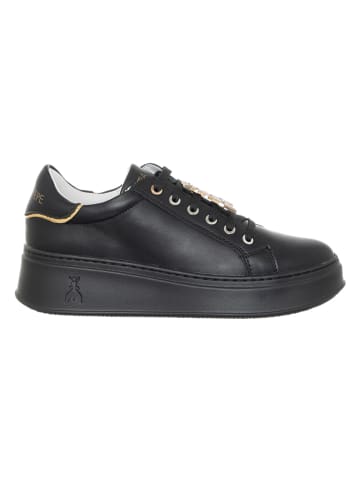 Patrizia Pepe Leder-Sneakers in Schwarz