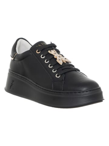 Patrizia Pepe Leder-Sneakers in Schwarz