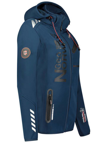 Geographical Norway Kurtka softshellowa "Reine" w kolorze granatowym