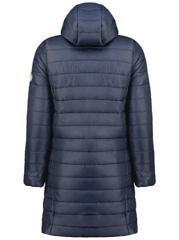 Geographical Norway Doorgestikte mantel "Atika" donkerblauw
