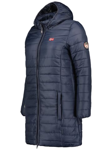Geographical Norway Doorgestikte mantel "Atika" donkerblauw