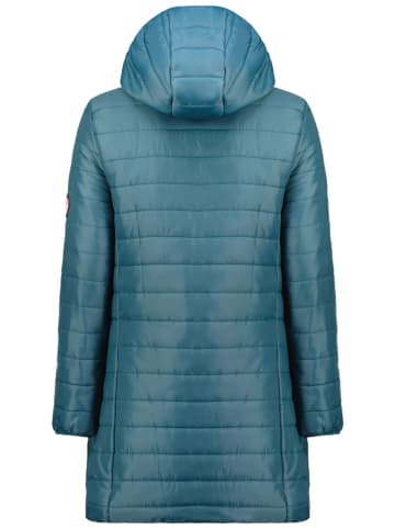 Geographical Norway Doorgestikte mantel "Atika" petrol