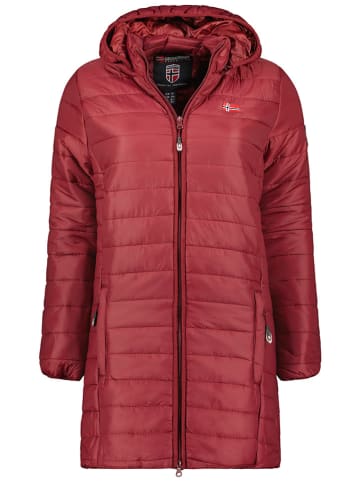 Geographical Norway Doorgestikte mantel "Atika" bordeaux