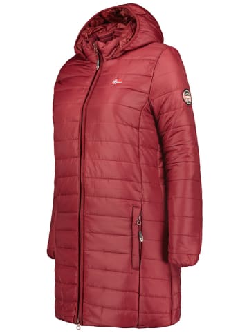 Geographical Norway Doorgestikte mantel "Atika" bordeaux